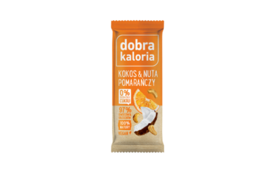 Baton Dobra Kaloria z Kokosem i Pomarańczą