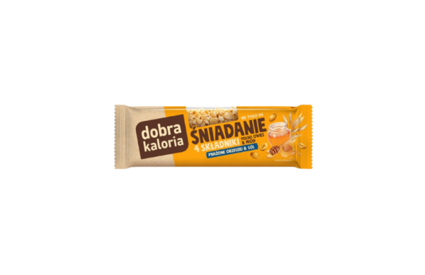 zdrowy baton Baton Sniadanie prazone orzeszki sol Dobra Kaloria