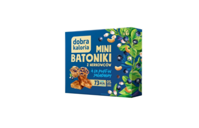 zdrowy baton Mini batoniki z nerkowcow o smaku Muffin Jagodowy Dobra Kaloria
