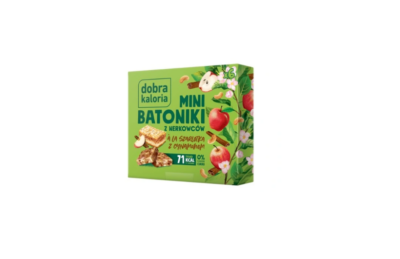 zdrowy baton Zestaw szesciu mini batonikow o smaku szarlotki Dobra Kaloria