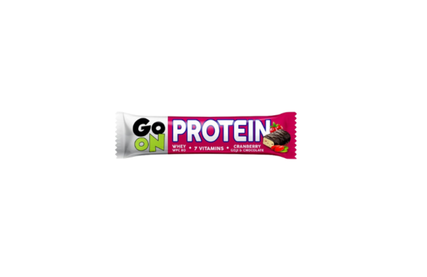 zdrowe batony Go On baton proteinowy żurawinowy