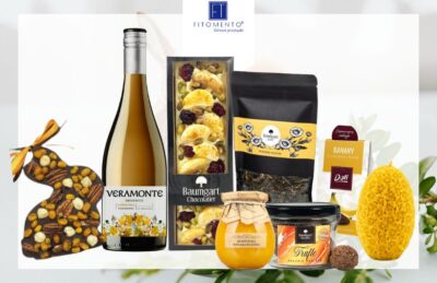 Zestaw Wiosenny żółty 27 z winem