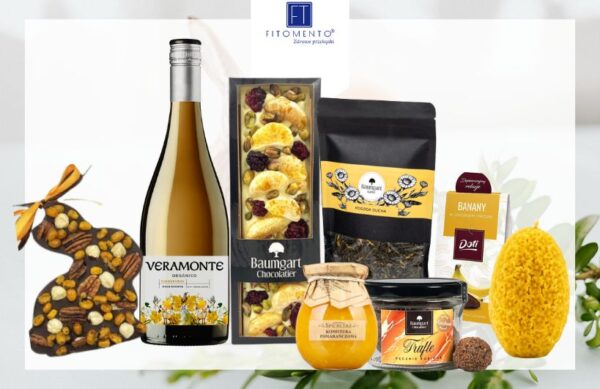 Zestaw Wiosenny żółty 27 z winem
